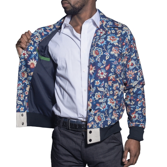 Floral Print Bomber - Picture 5 of 6